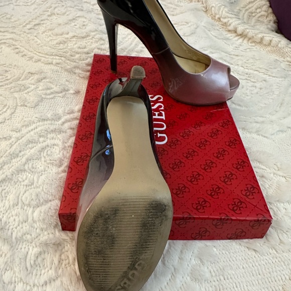 Guess Rose and charcoal platform open toed heel - Picture 4 of 5